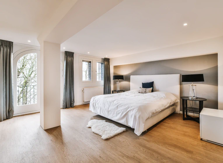 stylish remodeled bedroom